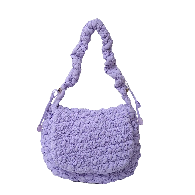 Ruched Nylon Bag