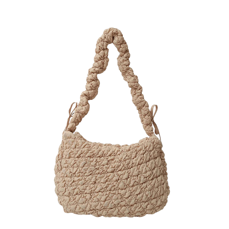 Ruched Nylon Bag