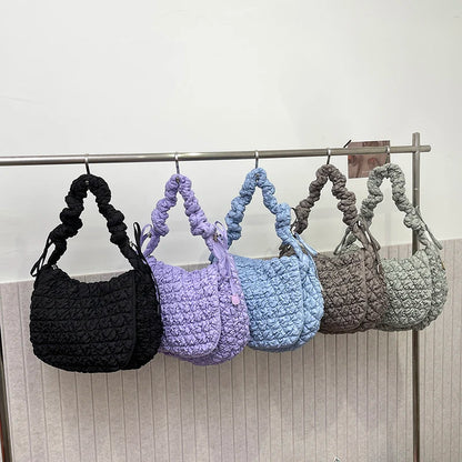 Ruched Nylon Bag